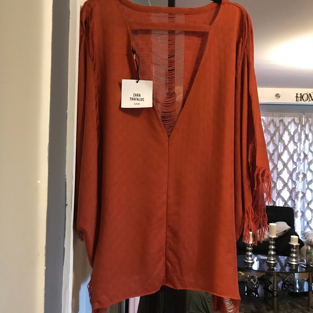 Zara top/coverup